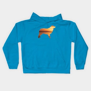 Australian Shepherd Sunset Kids Hoodie